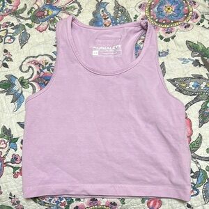 Alphalete LifeStyle Fit Cropped Tank Top Racerback Workout Women's XS
